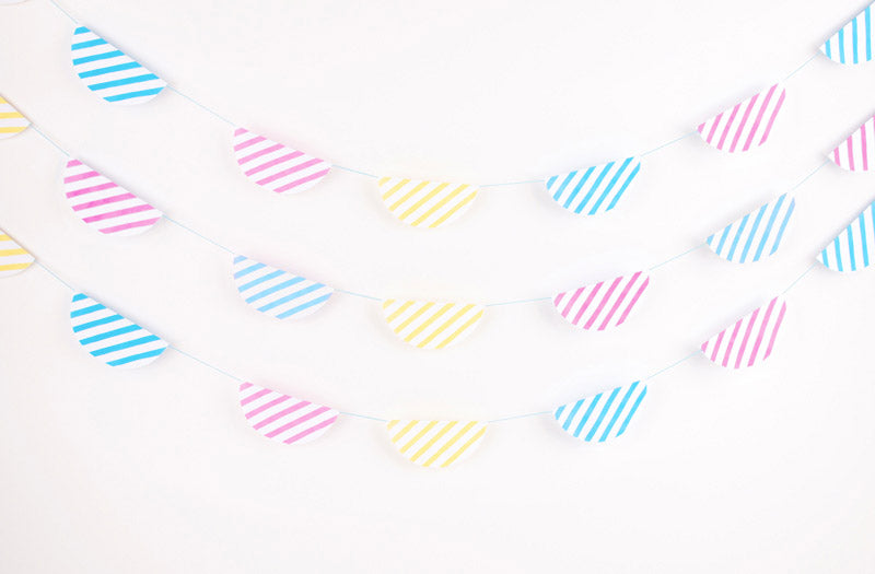 DIY facile decoration de fete : guirlande estivale