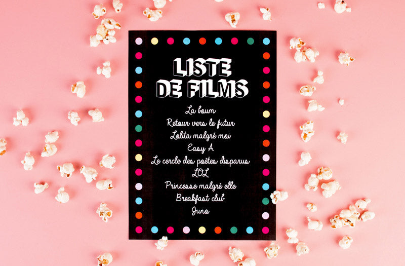 Idées liste de films à regarder pendant une pyjama party