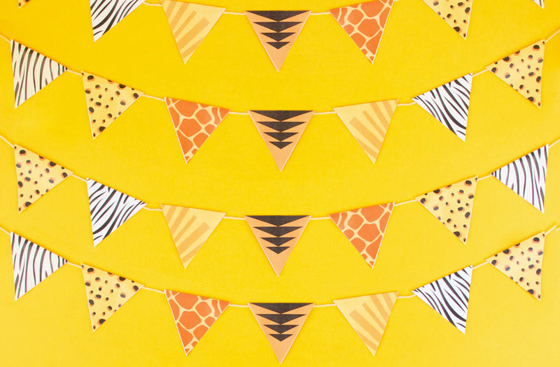 DIY gratuit pour décoration anniversaire enfant : guirlande safari