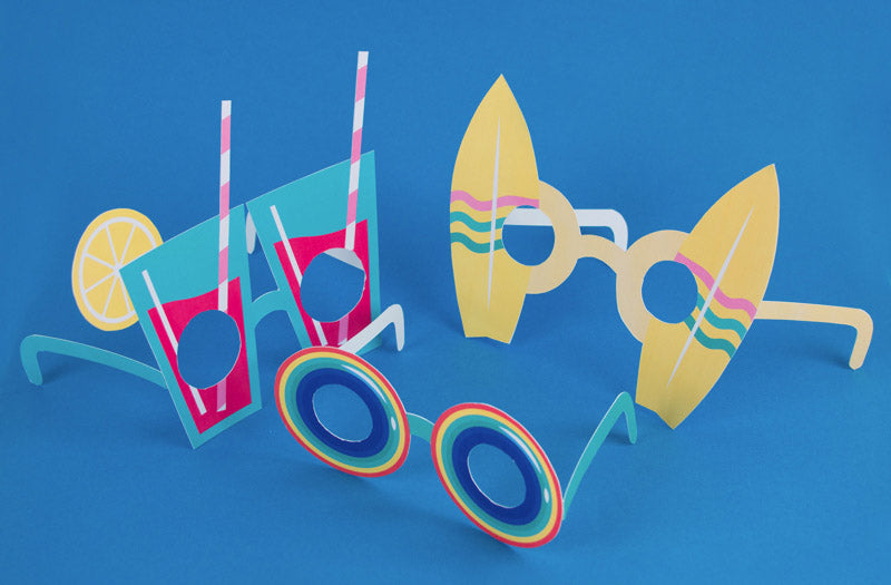 Lunettes été à fabriquer pour enfants thème surf