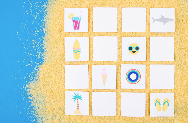 DIY facile pour jeu animation enfant : memory surf