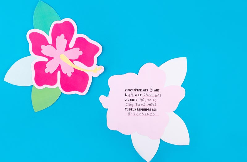 Tuto invitations gratuites à un anniversaire Vaiana