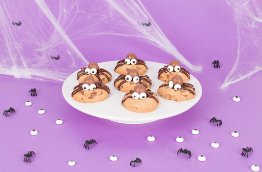 Cookies en forme d'araignée pour soirée halloween 