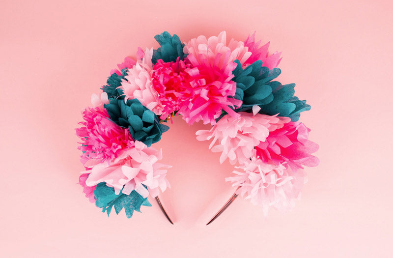 Anniversaire enfant Frida Kahlo : couronne de fleurs