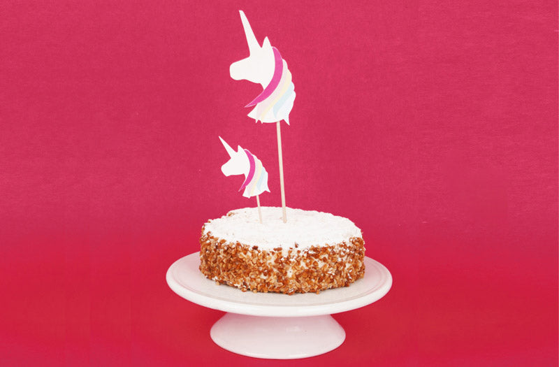 Toppers licorne simple et gratuit à réaliser soi-même