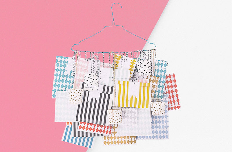 Idée originale et gratuite pour un calendrier de l'avent pochettes