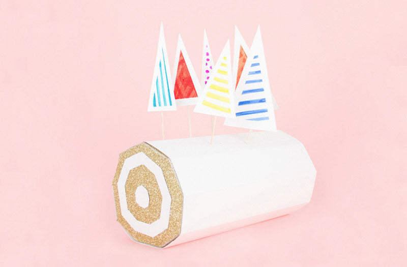 DIY facile pour faire des cake toppers sapin de noel