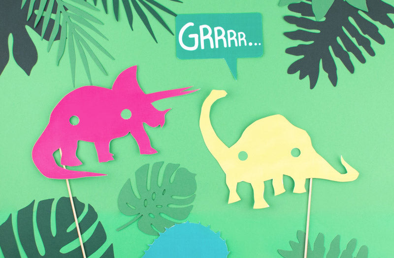 Tuto pour fabriquer un photobooth dino : animation anniversaire garcon