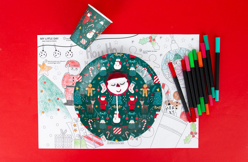 DIY noel : coloriage noel à imprimer pour occuper les enfants