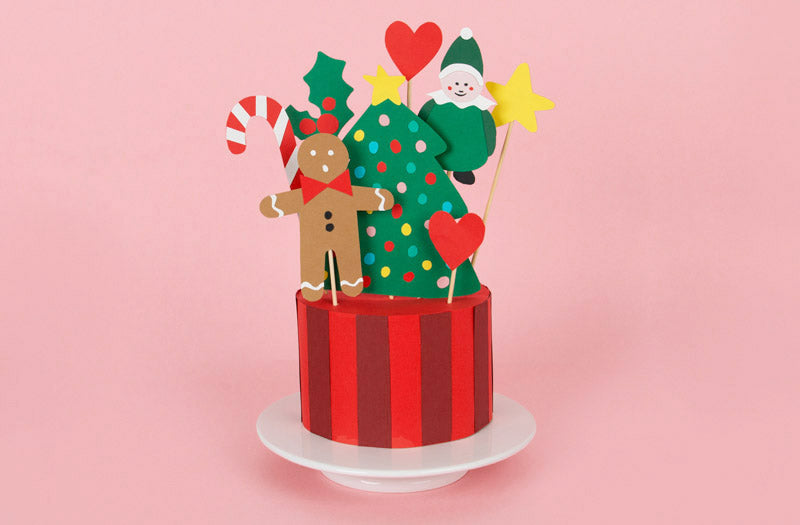 Toppers de noel à faire pour deco buche de noël originale