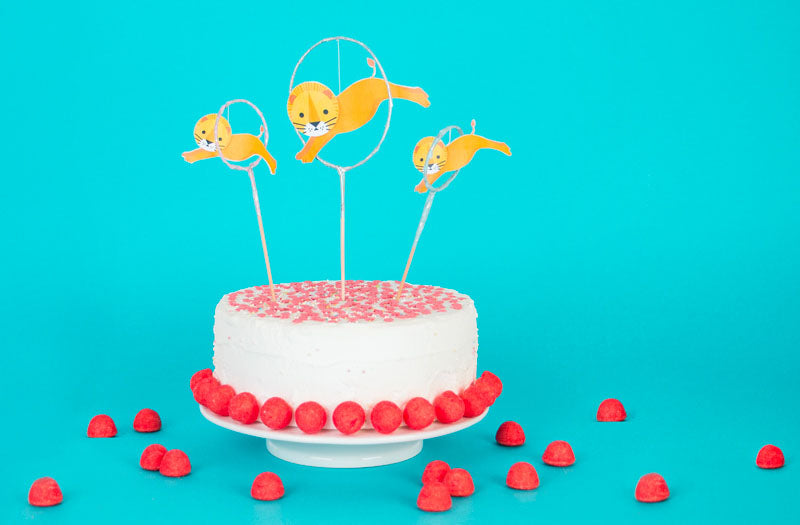 Toppers gratuits thème cirque anniversaire enfant