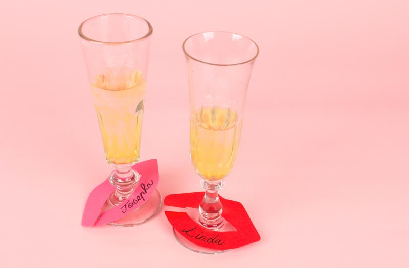 EVJF : étiquettes flutes de champagne originales