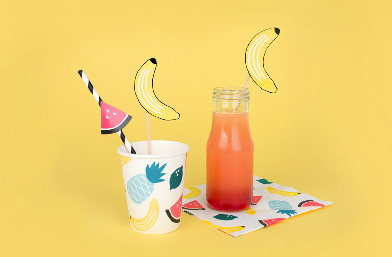 DIY facile pour décoration fête été : toppers banane