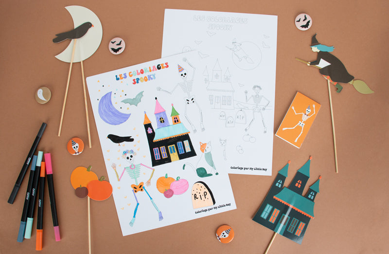 idee activité manuelle : coloriage halloween à imprimer pdf