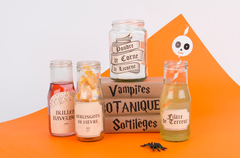 Tuto facile étiquettes bocaux pour anniversaire Harry Potter