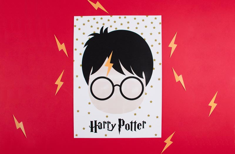 Idée jeux anniversaire enfant : pin l'éclair d'Harry Potter