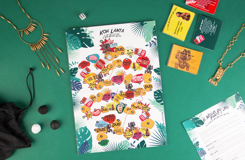 Idée animation pour anniversaire enfant : jeu de l'oie koh lanta