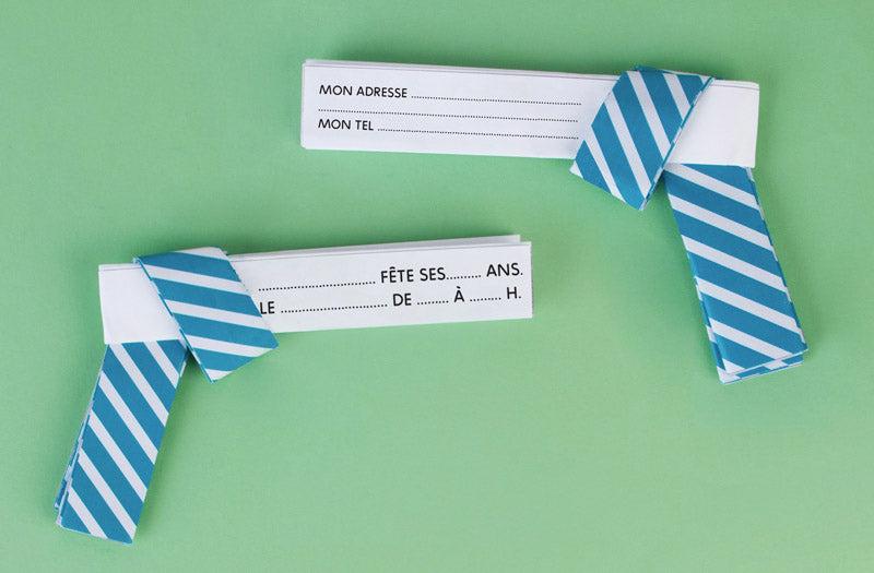 DIY facile et rapide pour cartons d'invitation anniversaire thème cow-boys et Indiens