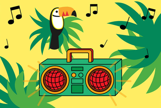 Idée de playlist gratuite à écouter pour un anniversaire thème tropical 