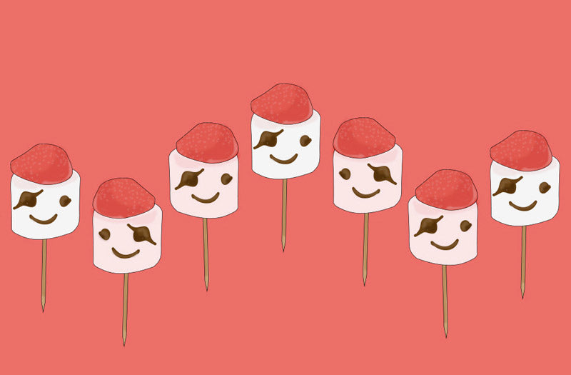 Idée de recette chamallow pour anniversaire enfant thème pirate