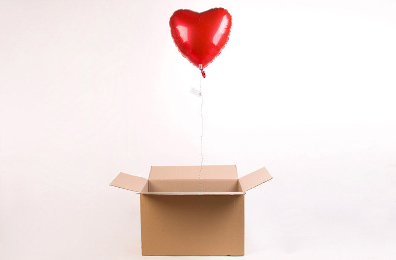 Ballon coeur Saint Valentin Box