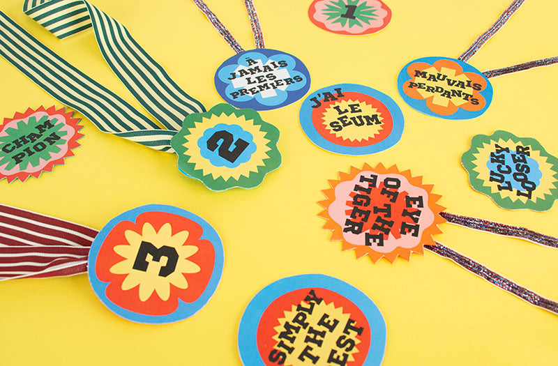 Idee activite manuelle : médaille en papier pour jeux olympiques