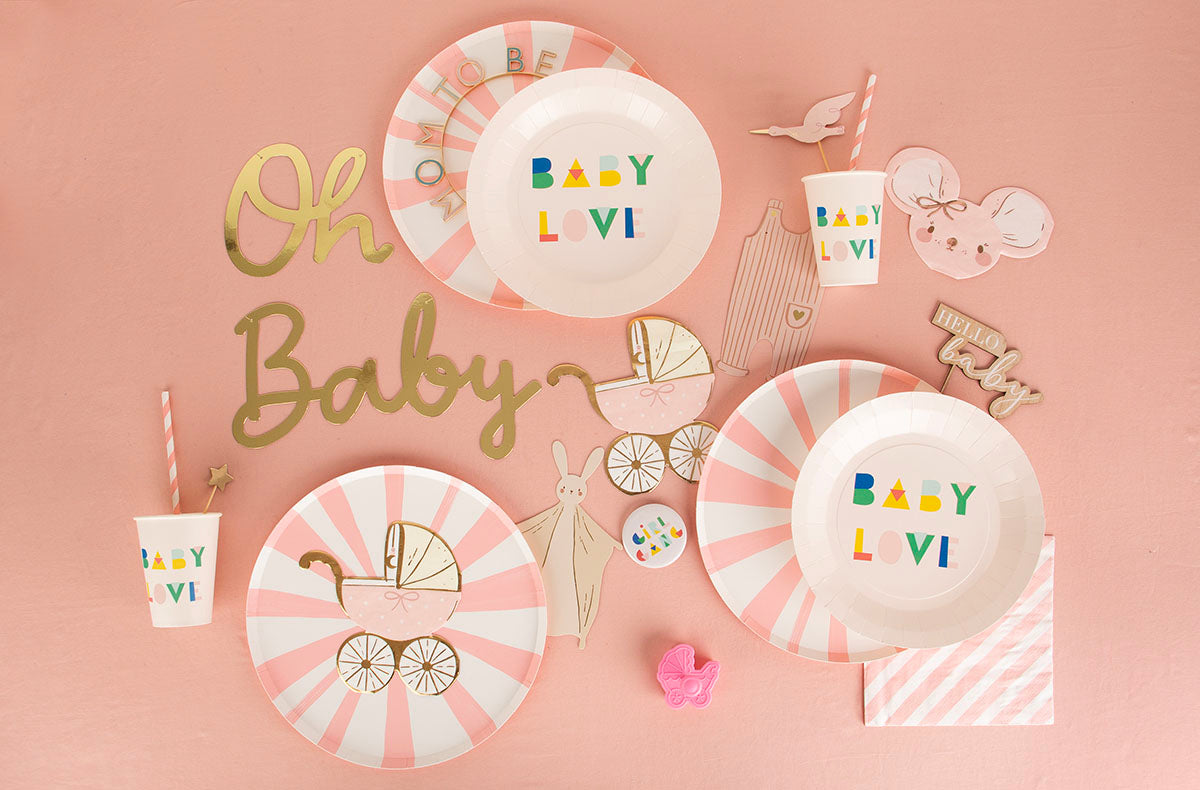 Toute la déco pour une baby shower fille