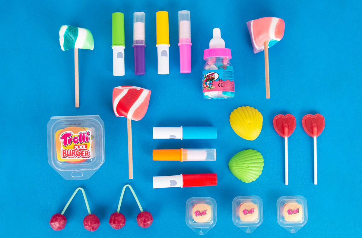 Des bonbons et friandises à distribuer pour une goûter d'anniversaire ou pour Halloween et Pâques