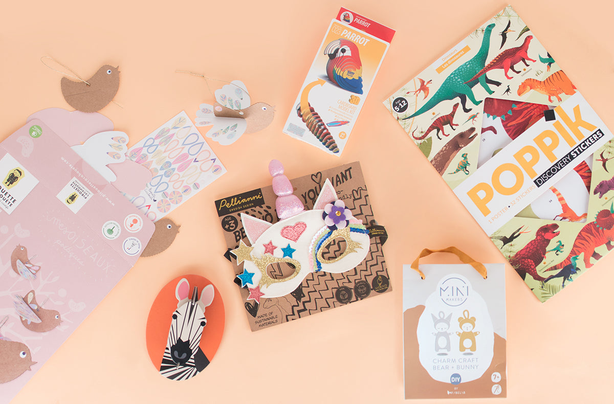 cadeaux et ateliers en carton et papier eco-friendly