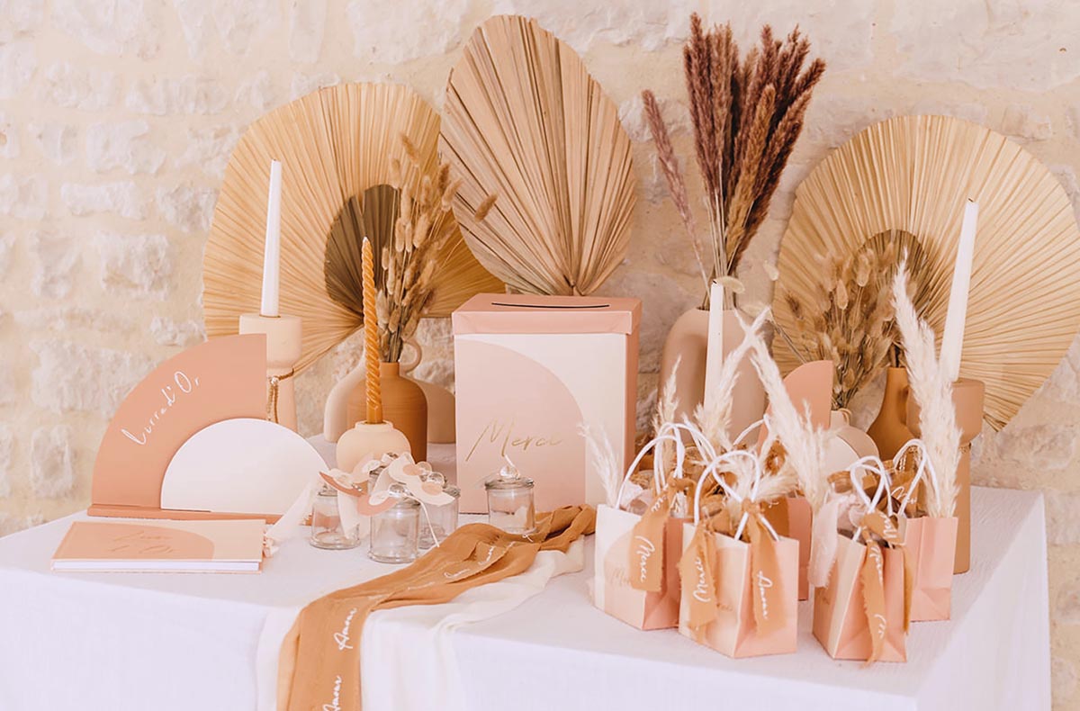 Urne mariage et livre d'or mariage : indispensable déco mariage