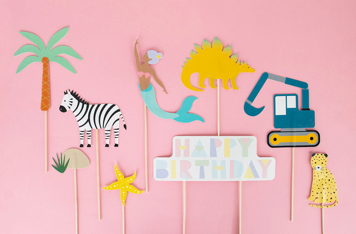 Décorations et cake toppers pour gateau anniversaire