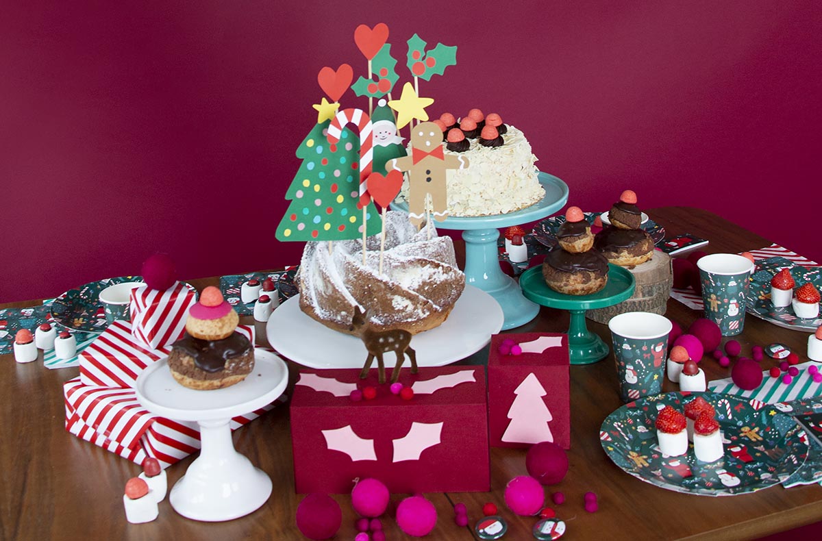 Accessoires pour gâteau et bûche de Noël