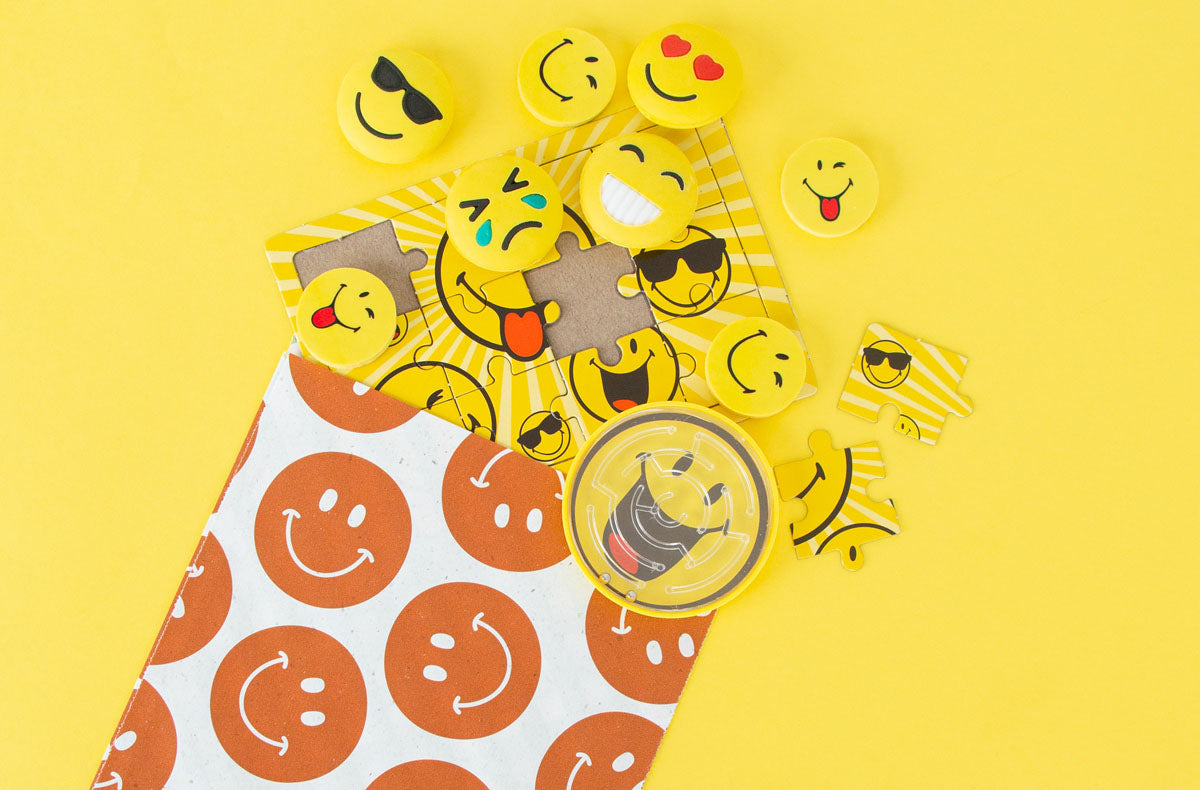 1 puzzle smiley : petit cadeau anniversaire pour pochette surprise