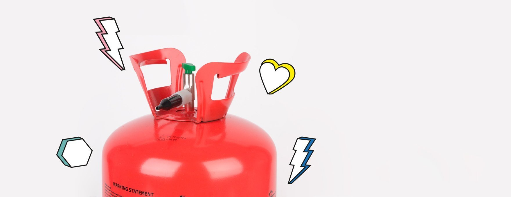 Que seraient les ballons helium sans les bonbonnes helium ? Retrouvez nos accessoires de fête pour ballons !