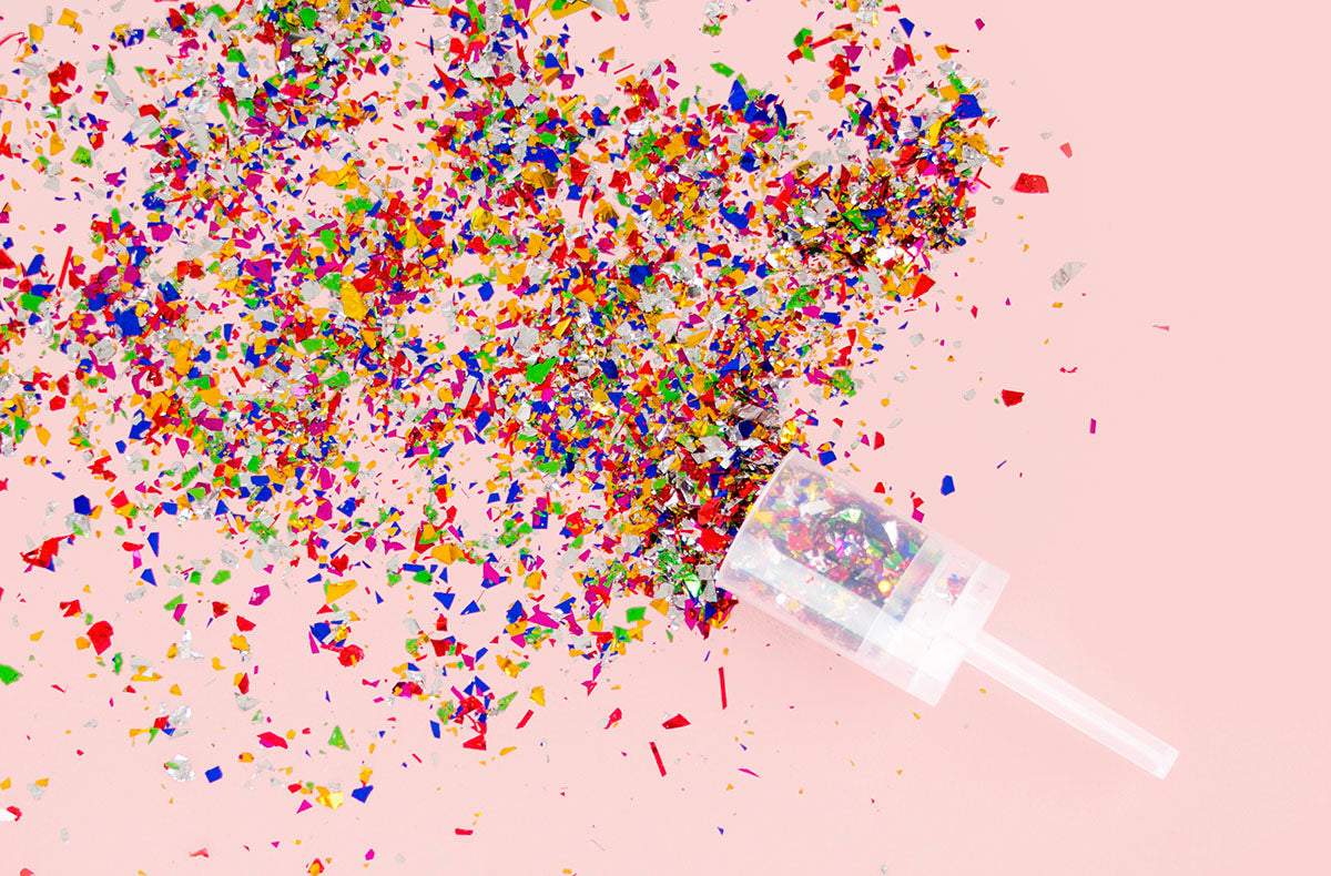 Des canons à confettis de toutes les couleurs pour vos fêtes !