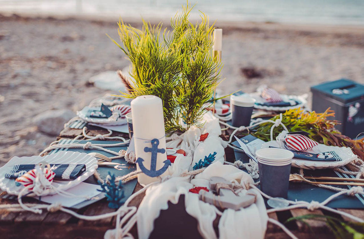Sélection de produits pour un anniversaire bord de mer