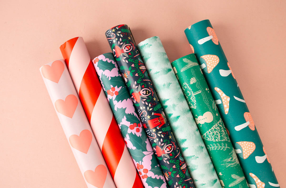 sélection papier cadeau de noel et papeterie de noel