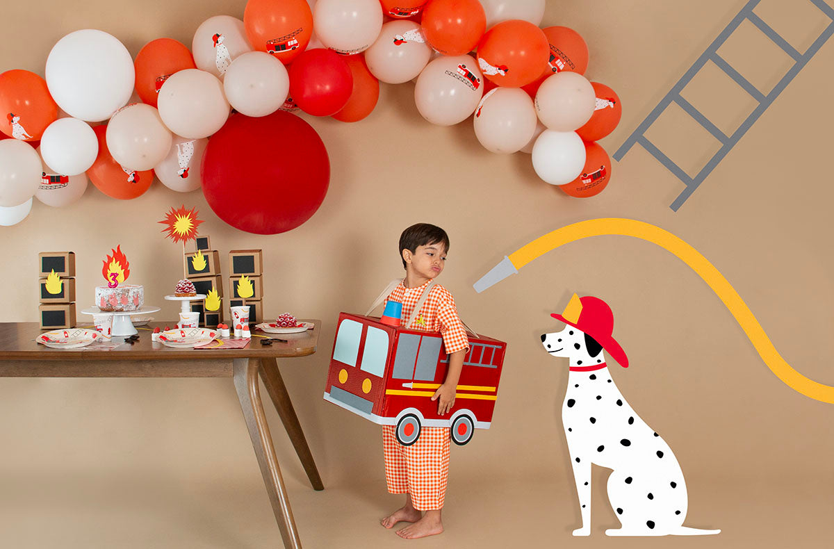 Gateau d'anniversaire pompier pour enfant