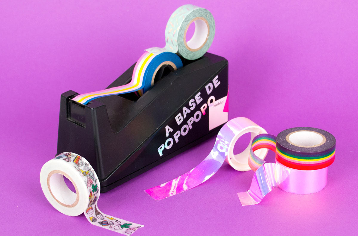 Masking tape coloré, pailleté à motifs pour apporter une touche stylée à vos créations