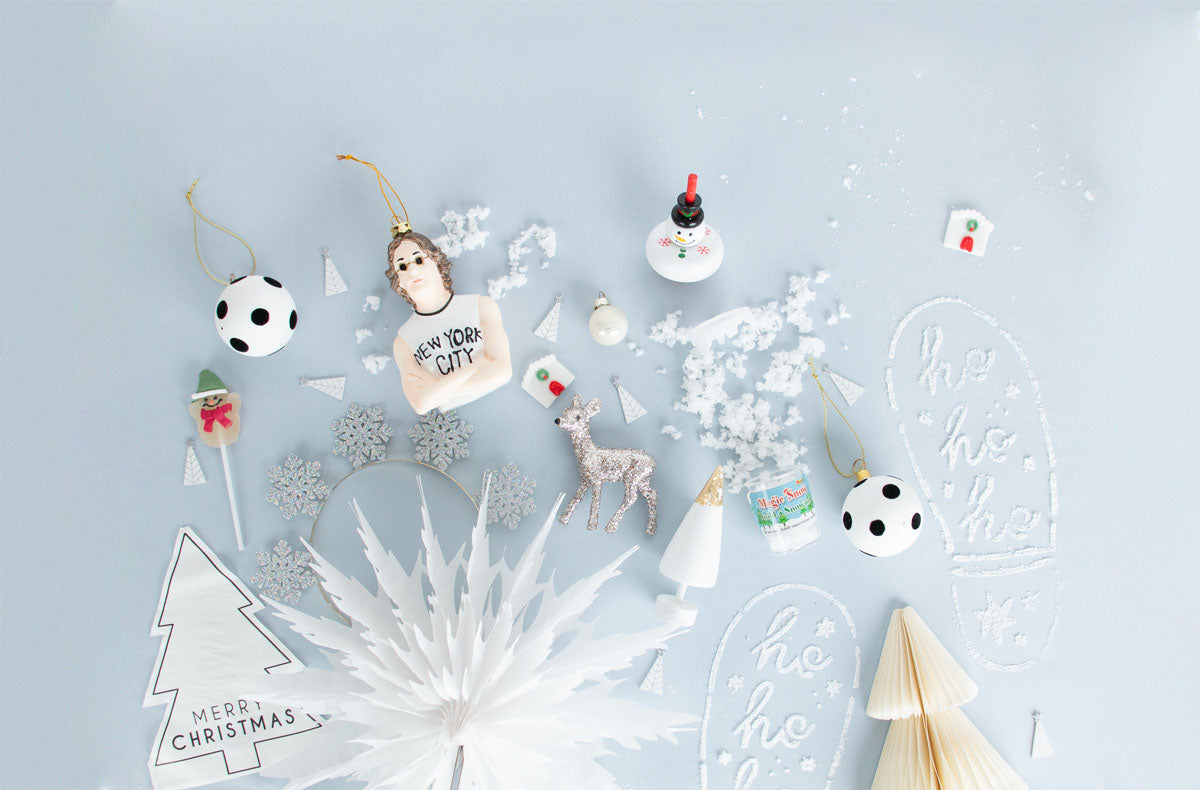 Noël blanc et argent