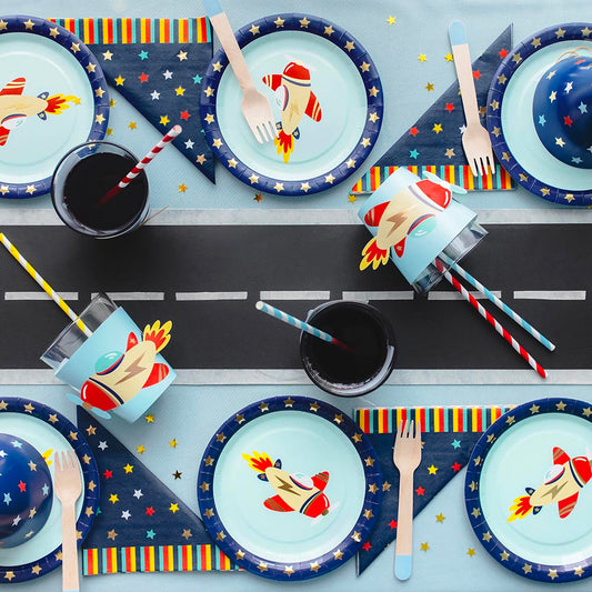 Idée de décoration de table pour un anniversaire thème aviation