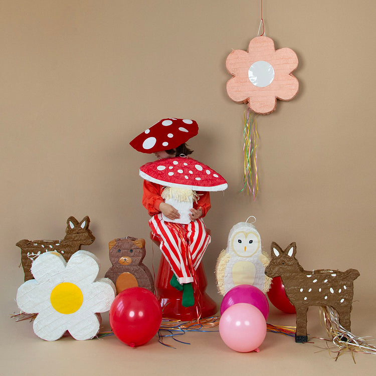 Pinata champignon, animation originale pour fĂȘte d'anniversaire
