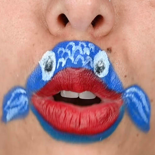 Palette maquillage bleu, blanc, rouge : maquillage foot France