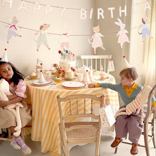 8 sacs en papier animaux adorables, pour fête enfantine