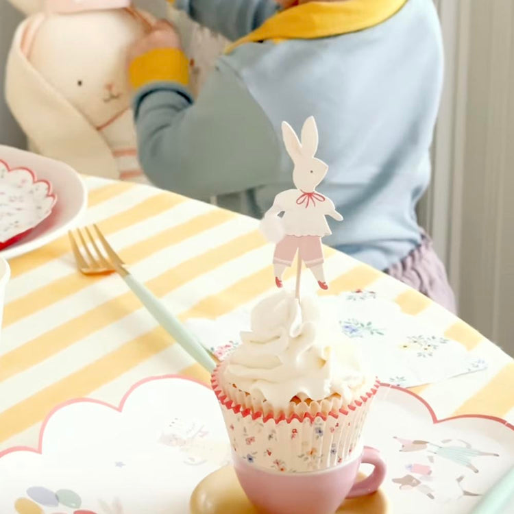 Kit cupcakes animaux mignons, avec caissettes et toppers