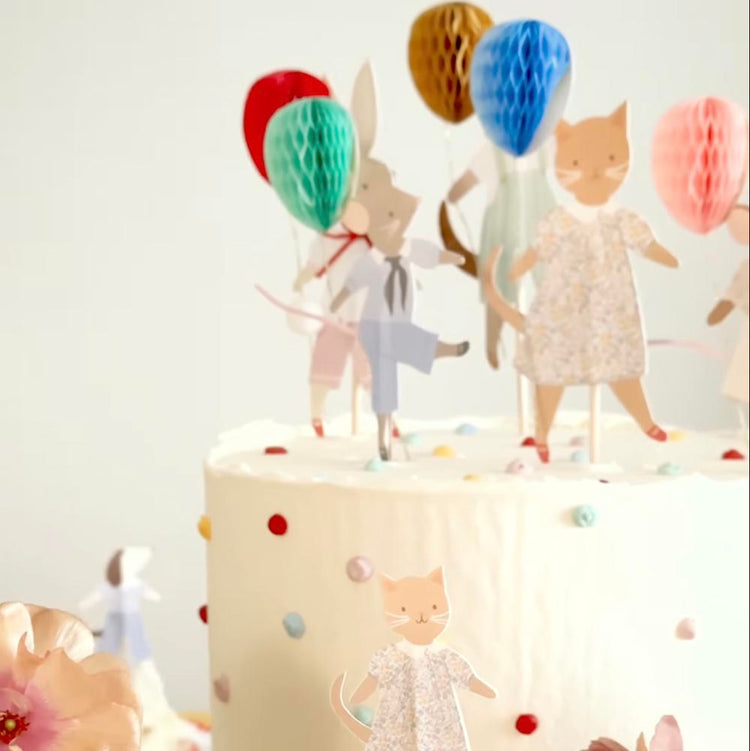Toppers animaux mignons pour cupcakes, déco rigolote