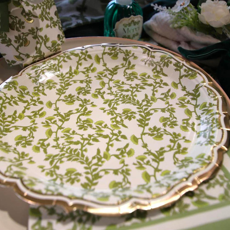 Vaisselle éphémÚre : assiettes en carton botanica