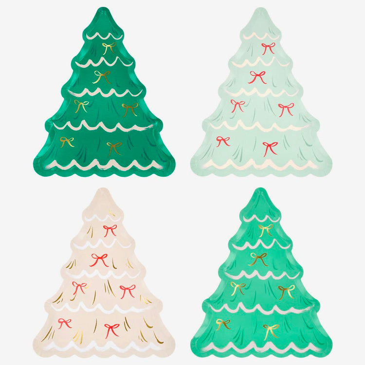 comment dresser une table noel originale avec des assiettes en carton sapins meri meri