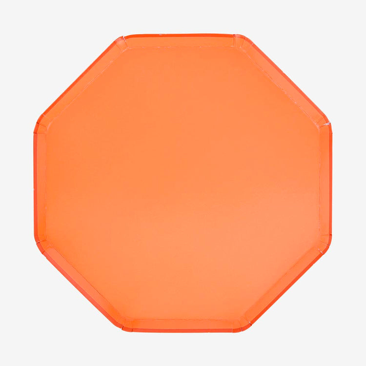 Mettez du peps dans votre table avec ces assiettes orange papaye