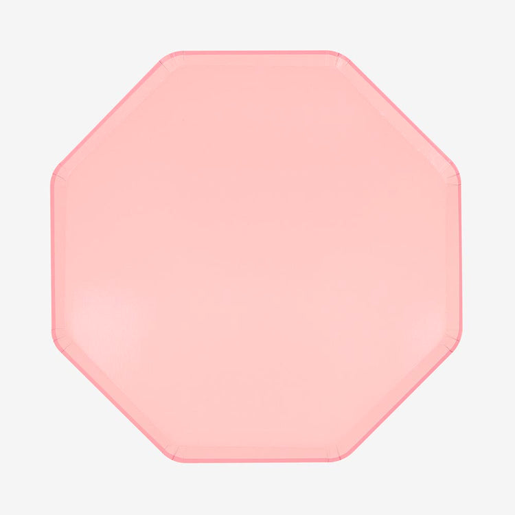 Parfaites pour un anniversaire licorne, ces assiettes rose barbapapa